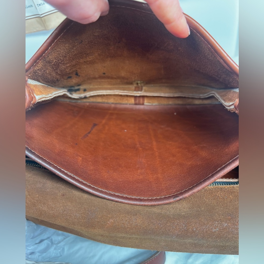 VINTAGE COACH Ranch Bag #9852 Mahogany Leather Made in USA Pre-1994 - Picture 16 of 16